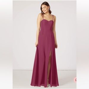 Azazie Rosey Dress - Mulberry Size 6